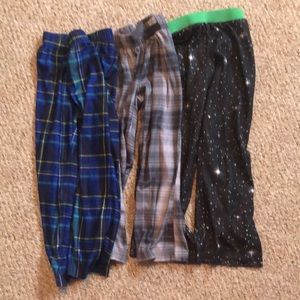 Lot of 3 Size 7 Boys Pajama Pants